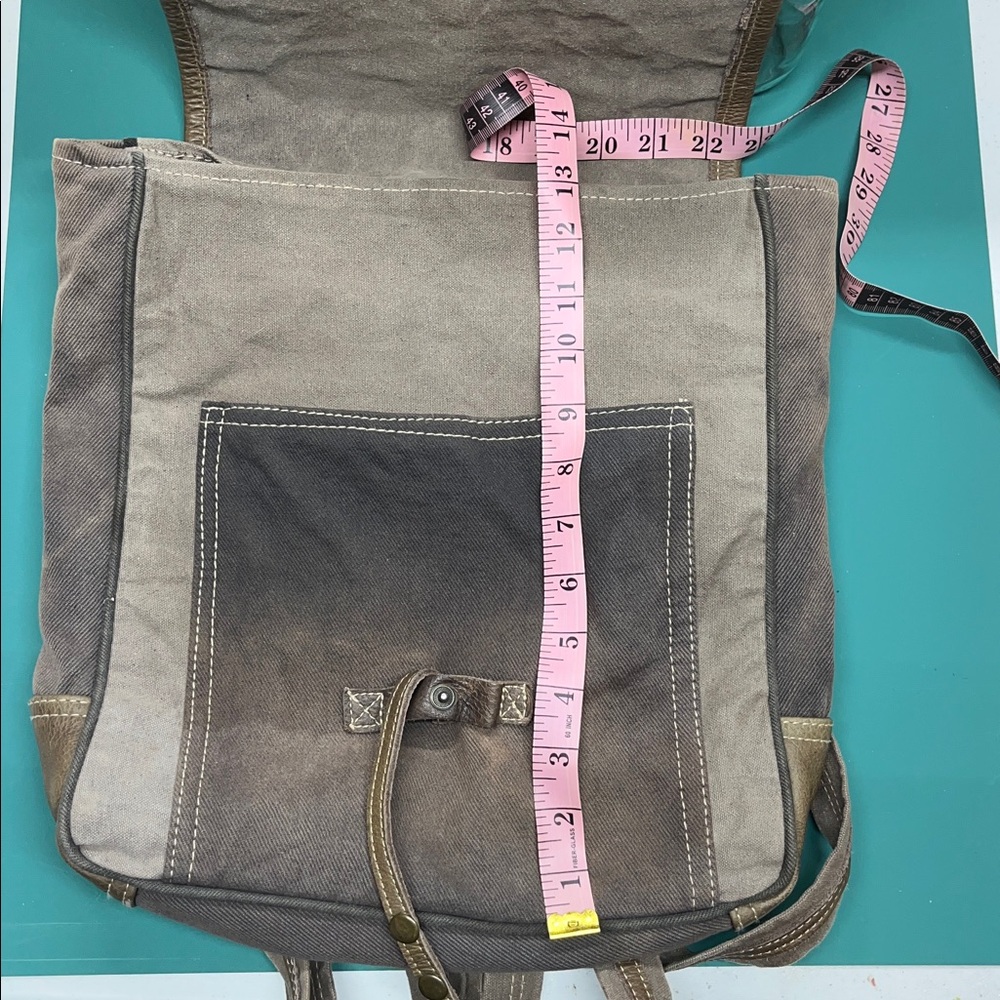 Vintage Brown and Tan Backpack Myra Bag Canvas - Picture 6 of 6